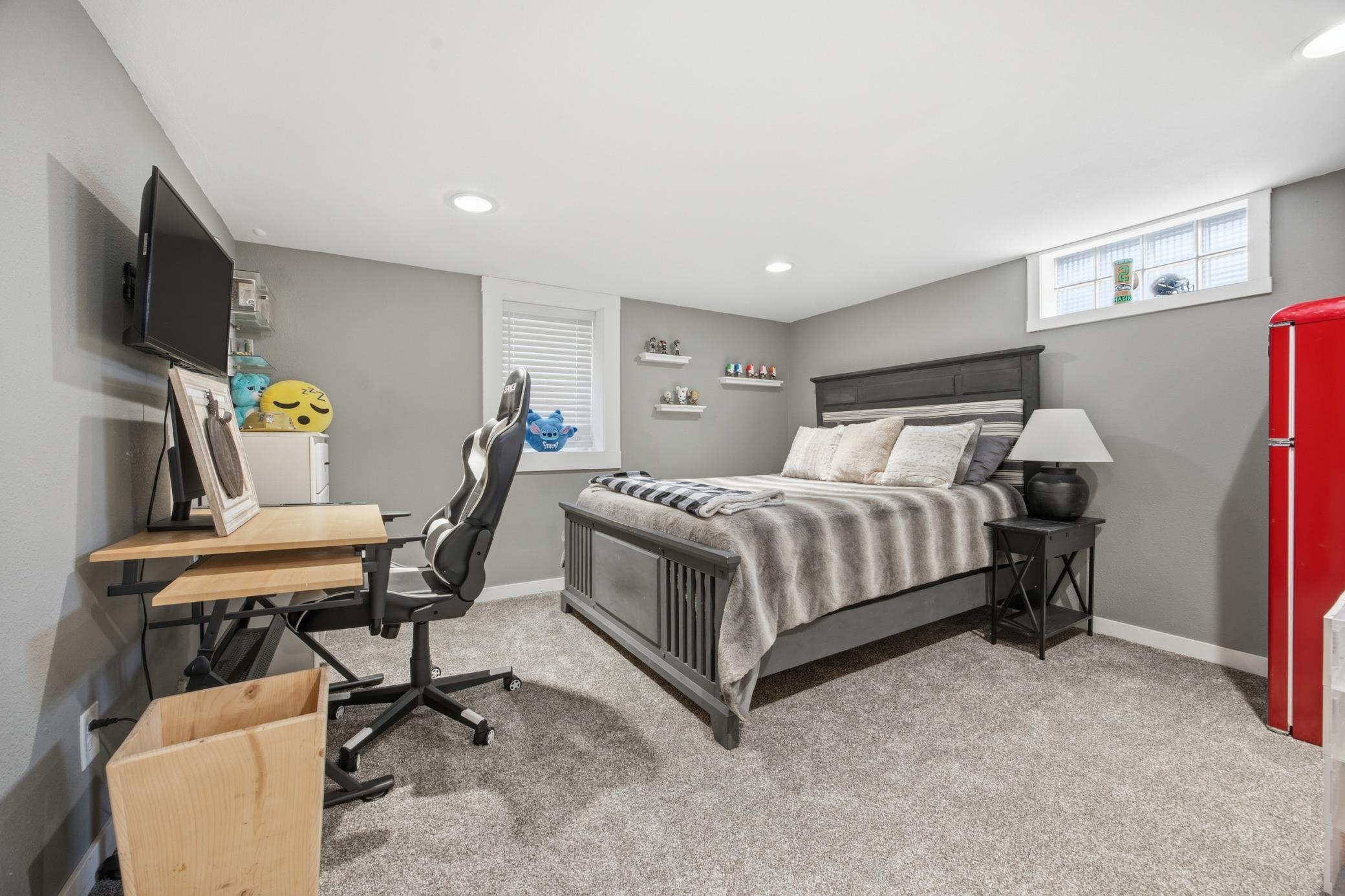 Basement bedroom