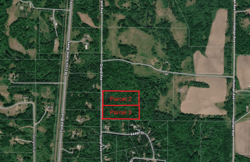 Only one 5-acre wooded lot is available! (Parcel 2 sold!)