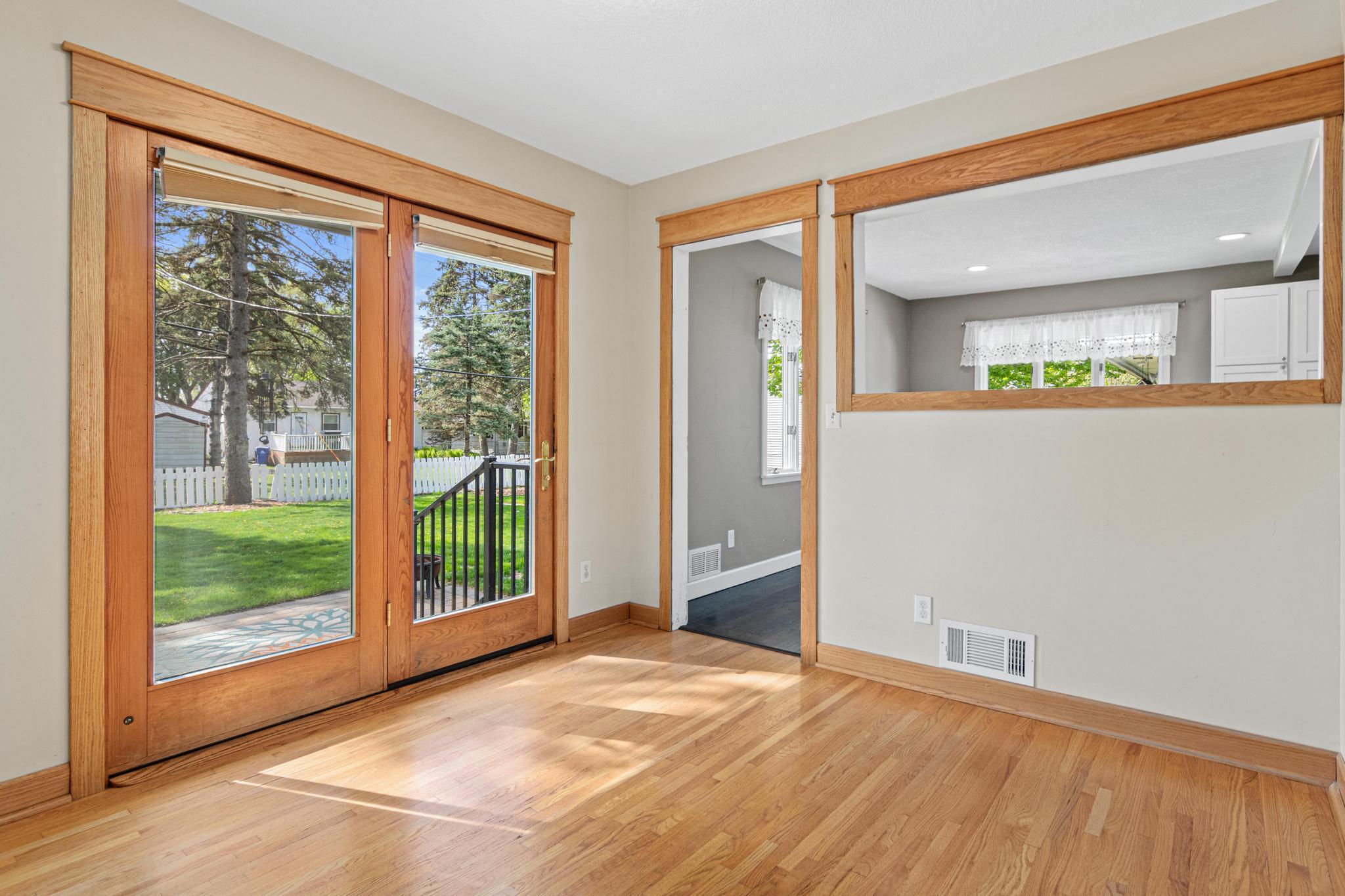 Doors to the backyard