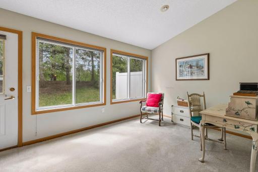 Expansive nature views from 4 season porch