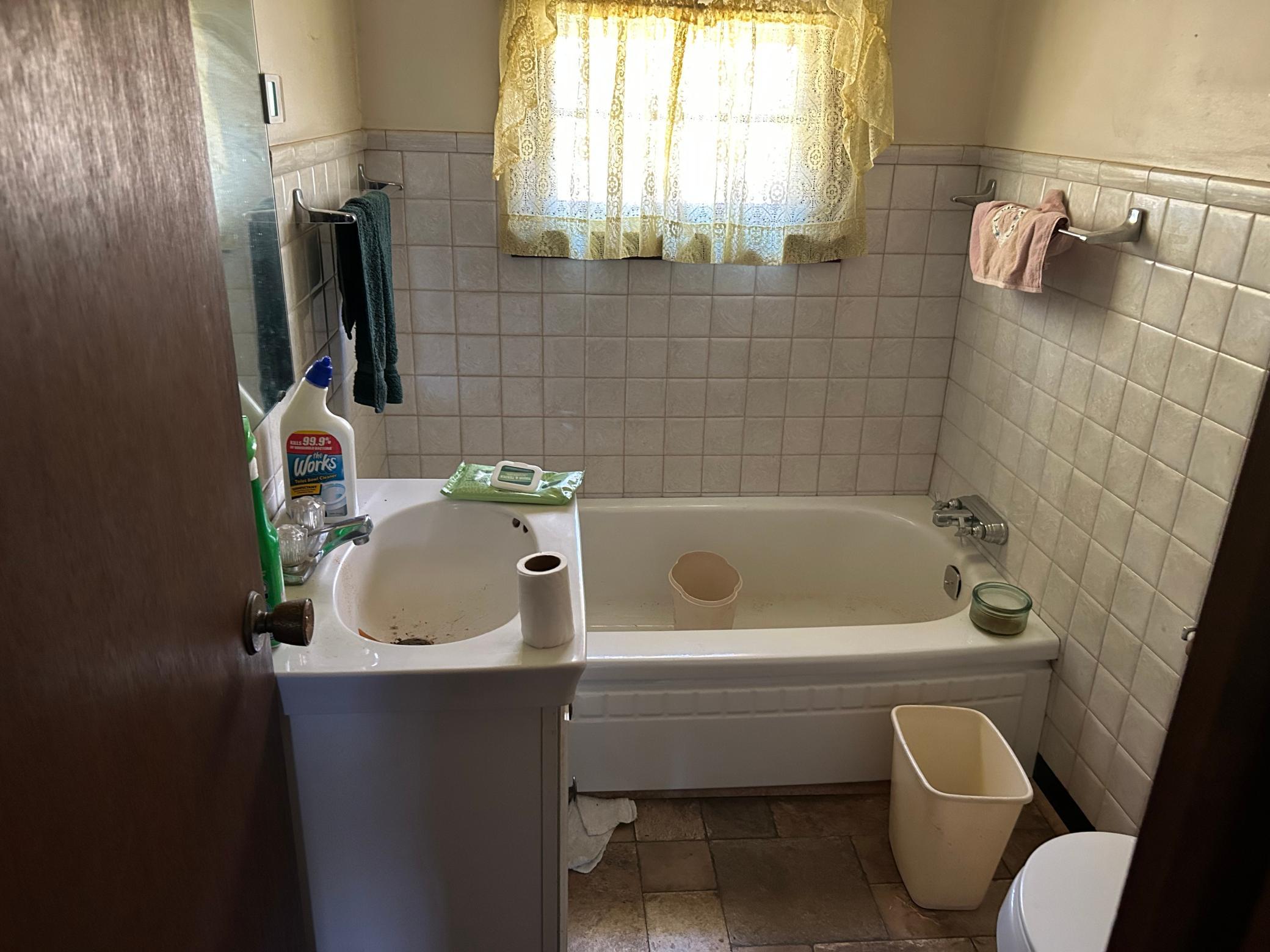 One of the two baths