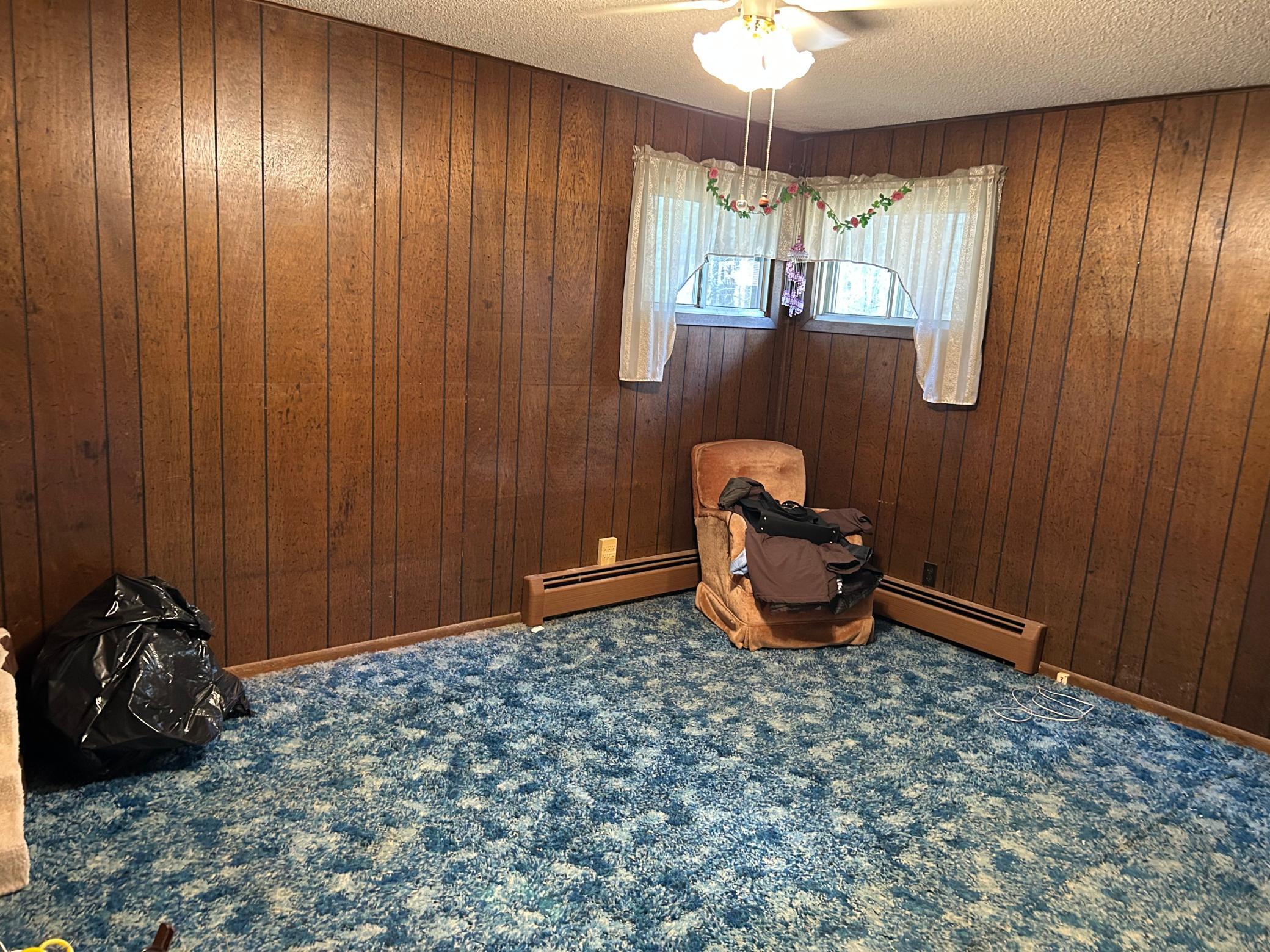 One of three bedrooms