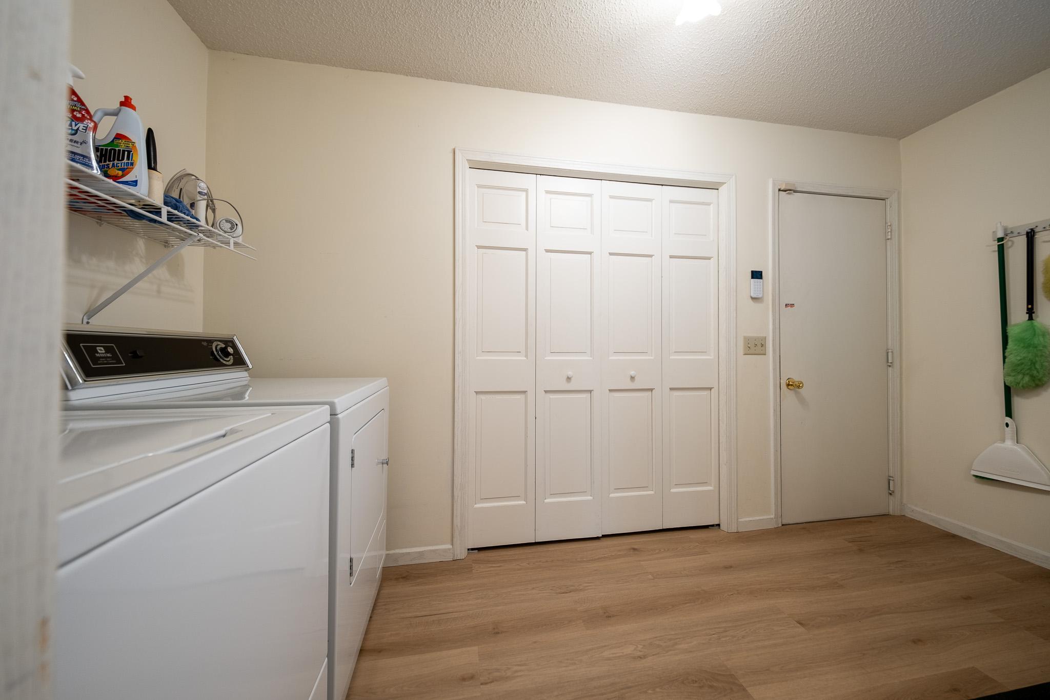 Mud room off garage