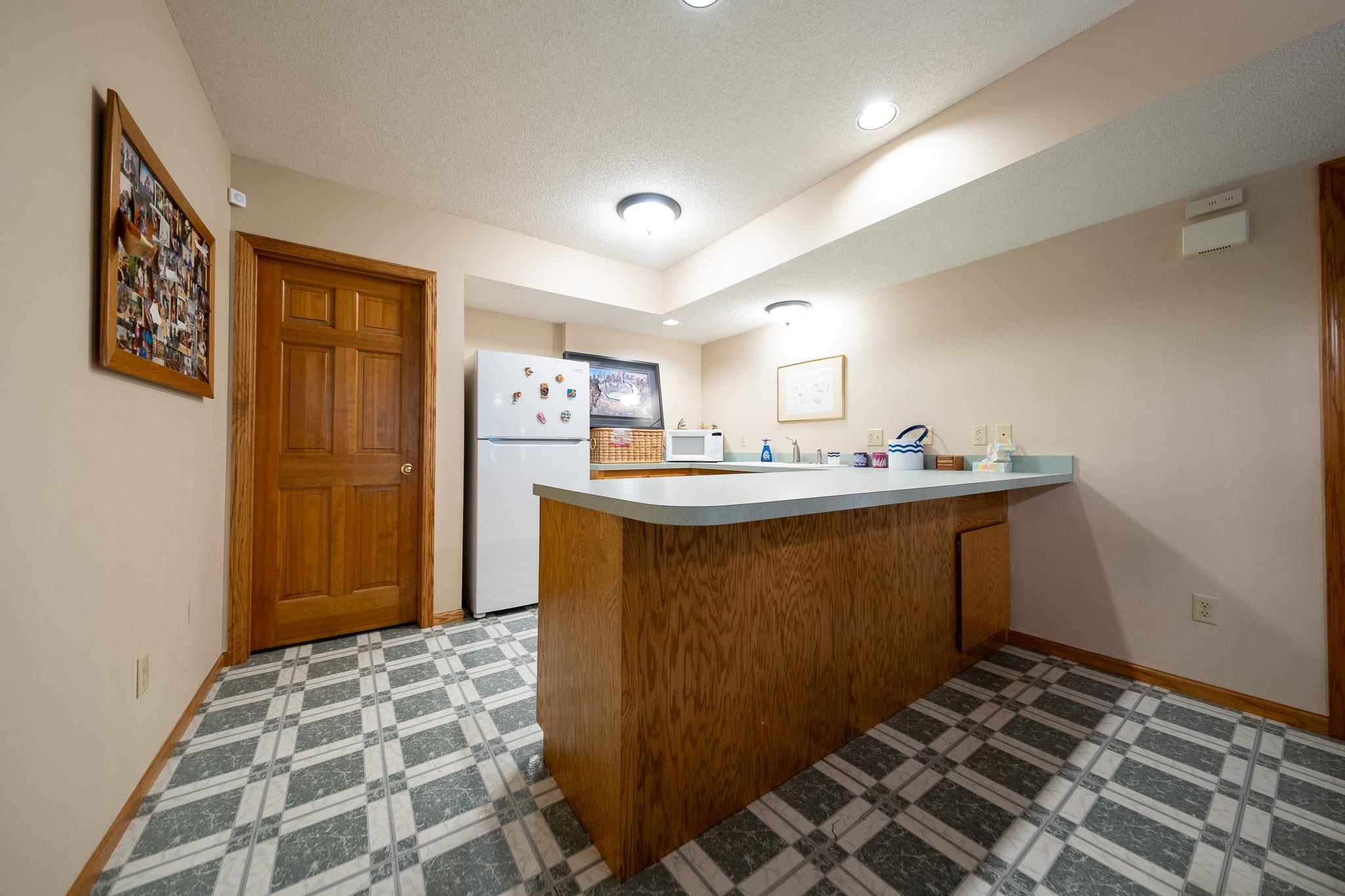 Lower Level kitchen.