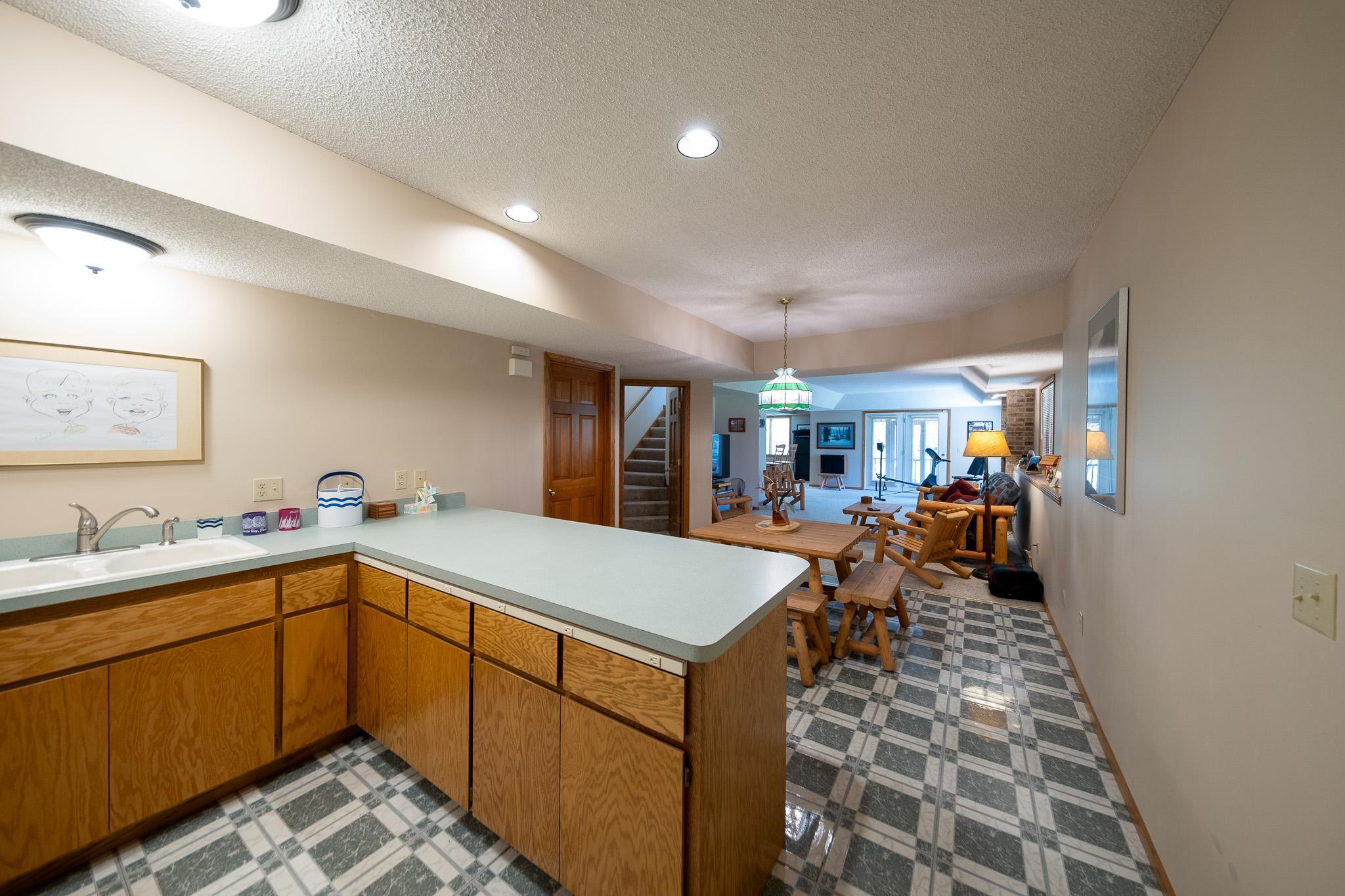 Lower Level Kitchen & Family Room