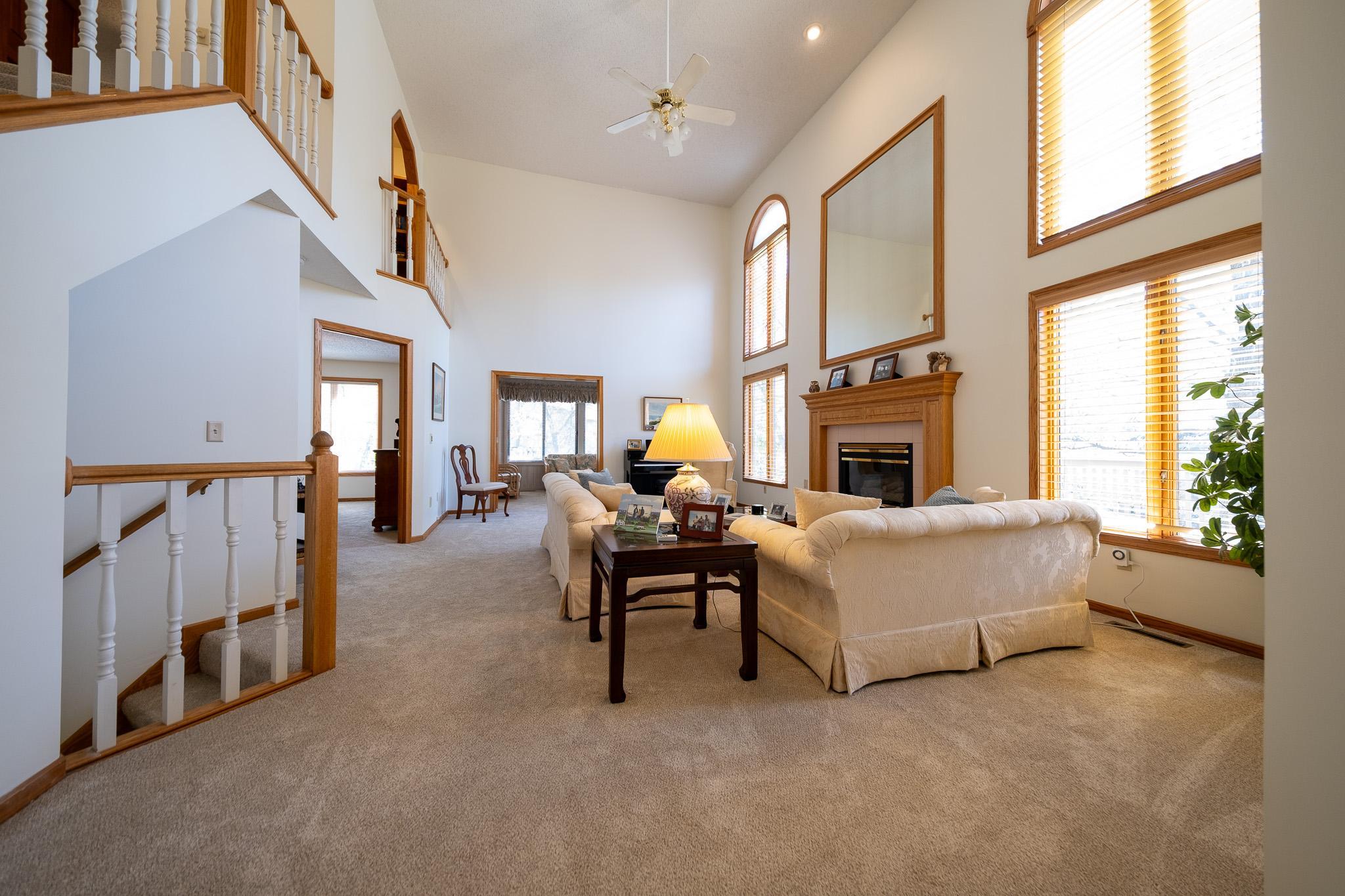 Views back towards the sun room and main level bedroom.