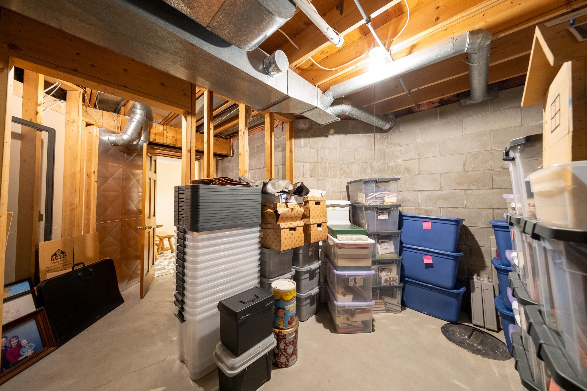 Plenty of additional storage space, there are two large storage rooms on the lower level