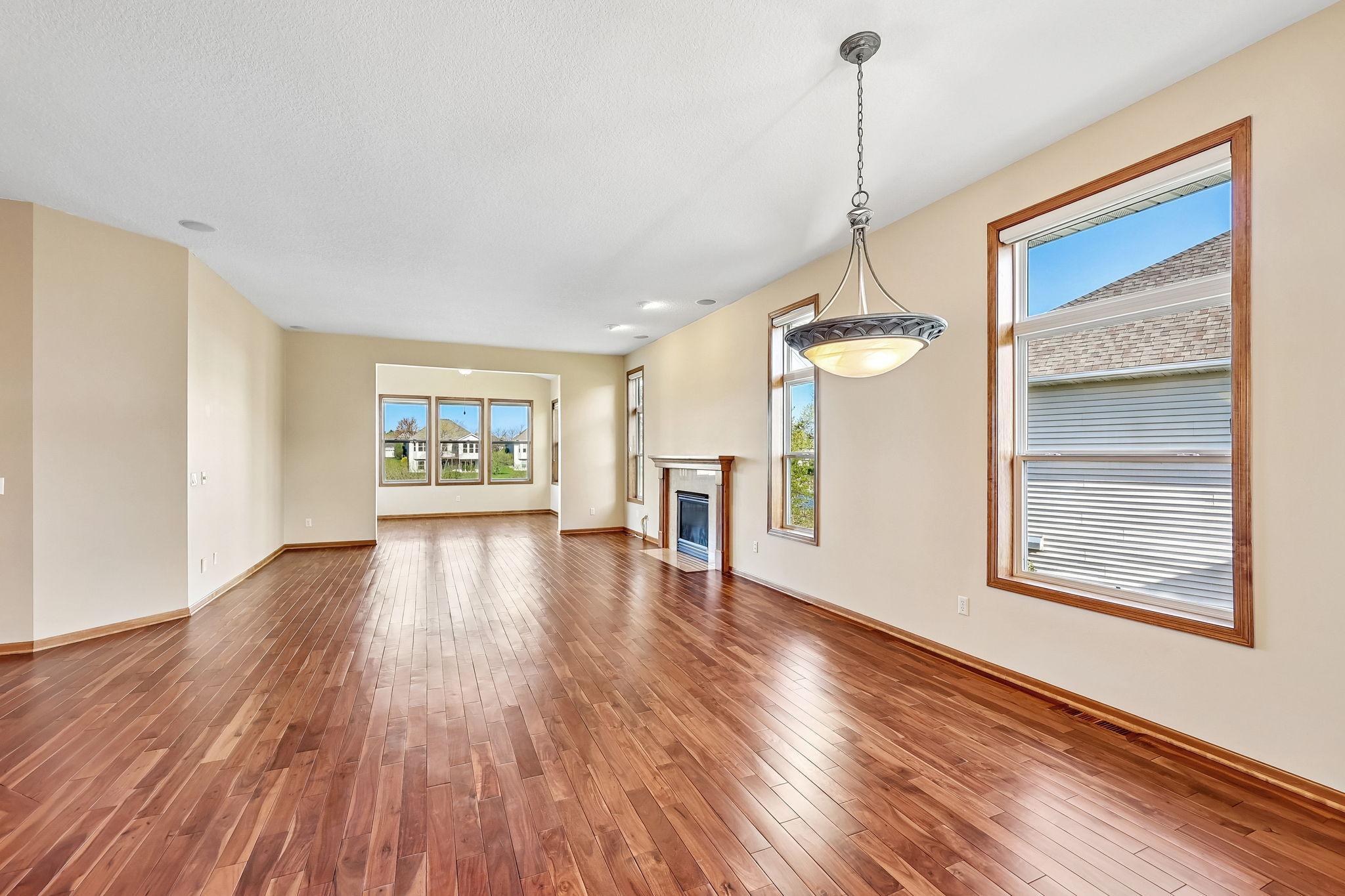Gleaming hardwood floor