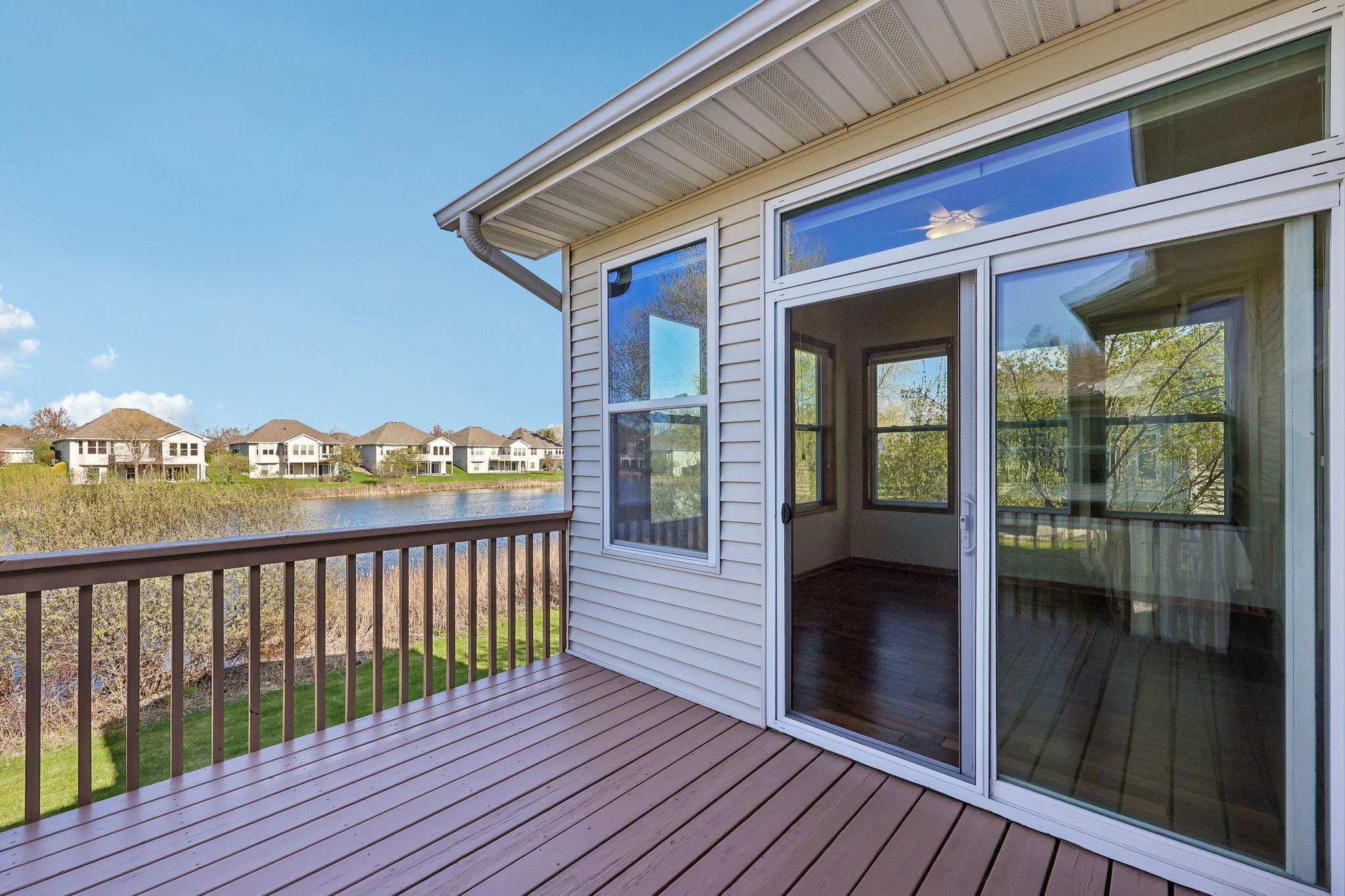 Deck just off 4 season porch