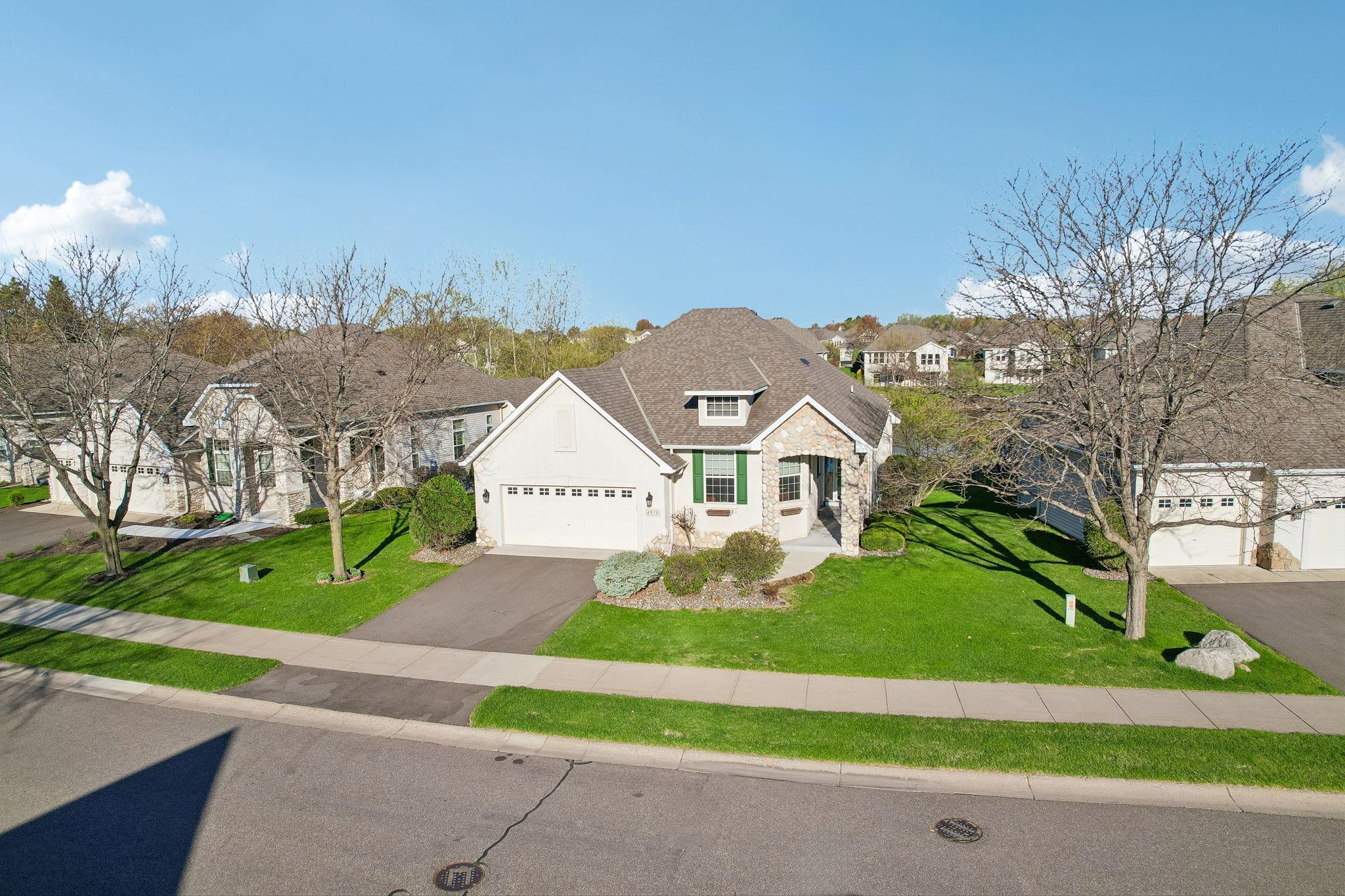 Aerial view front of home