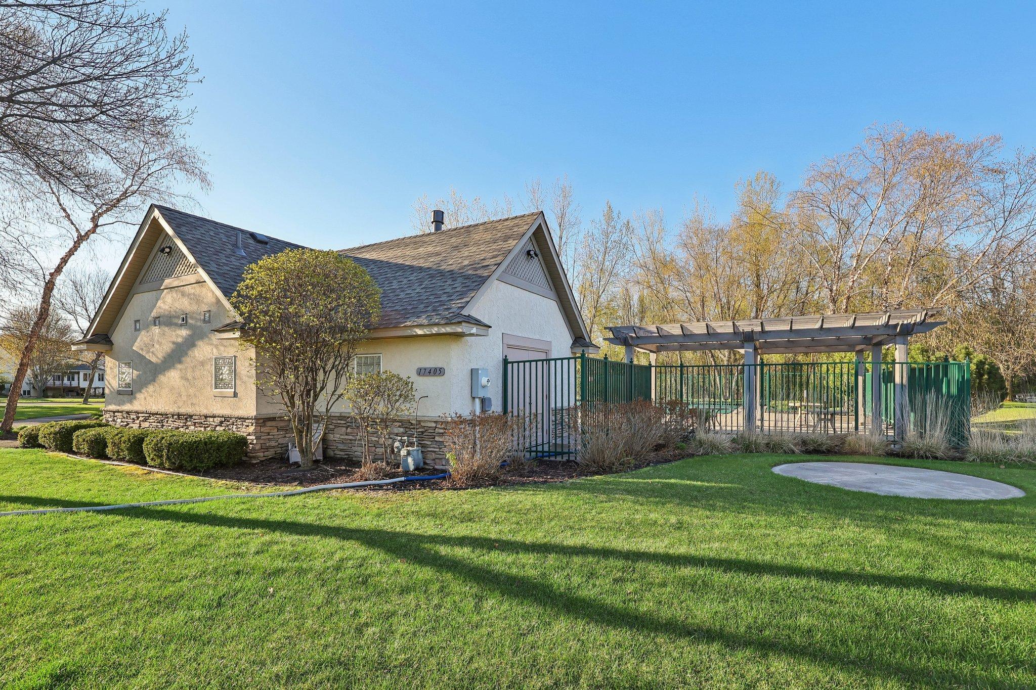 Home is part of association with pool and playground