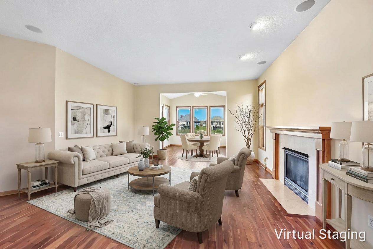 Virtual staging idea for furniture placement