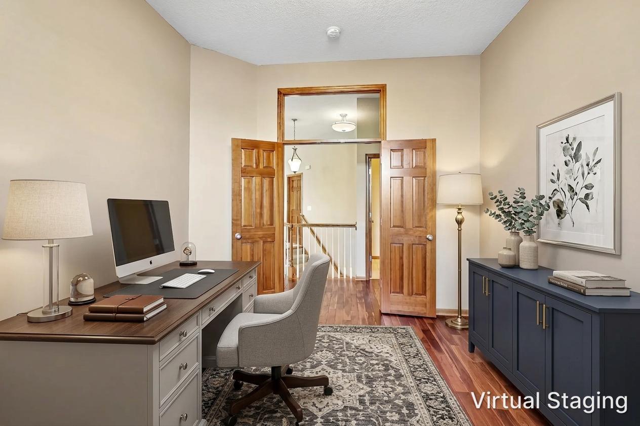 Virtually staged office