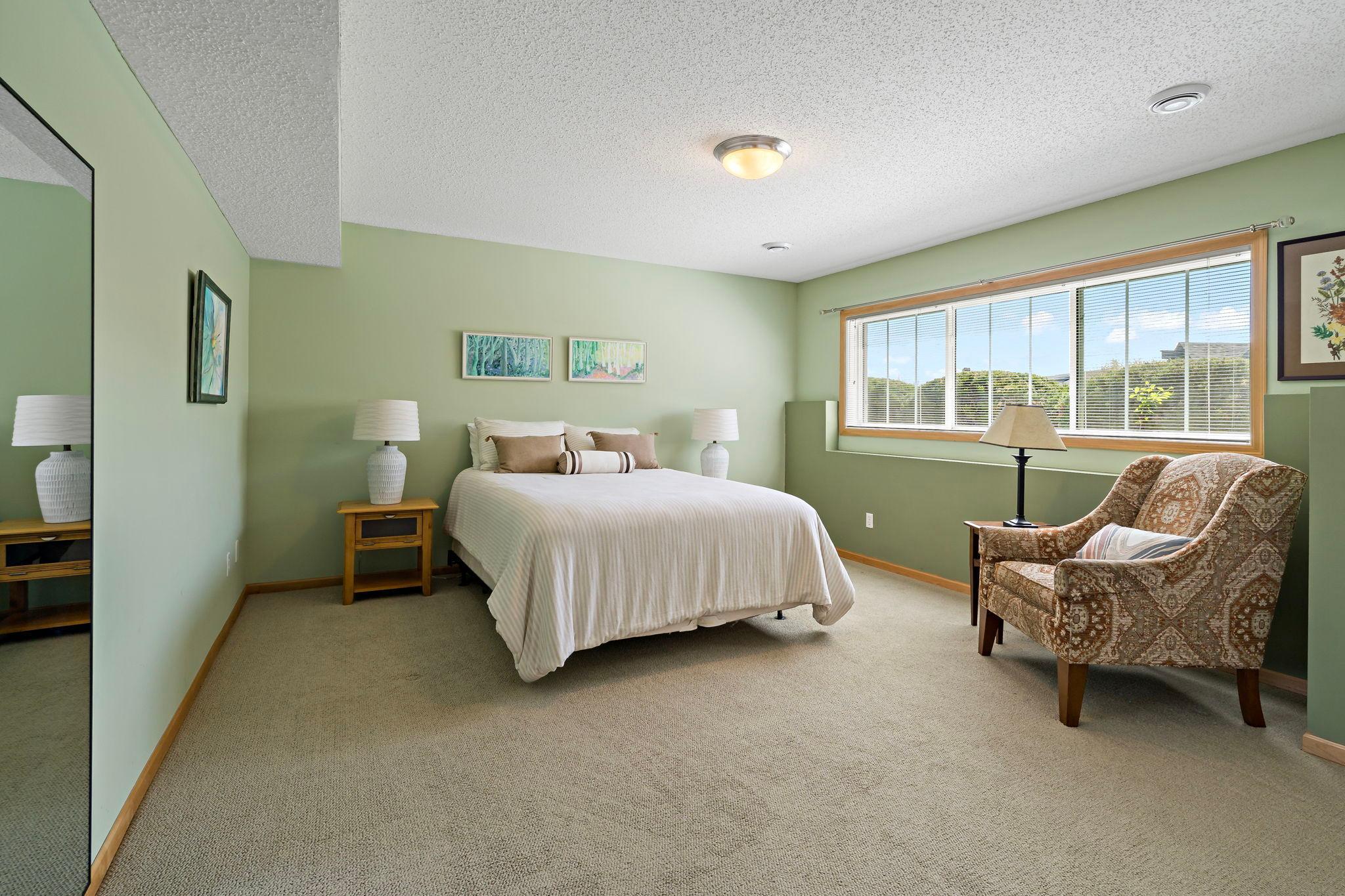 Lower Level Bedroom - Great Guest Suite Includes 3/4 Bath Nearby