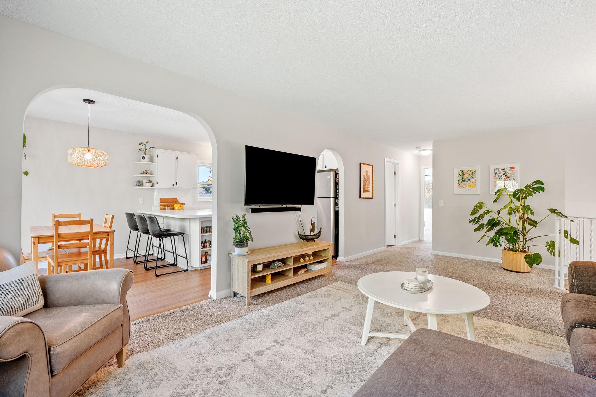 Open concept allows for seamless living from space to space.