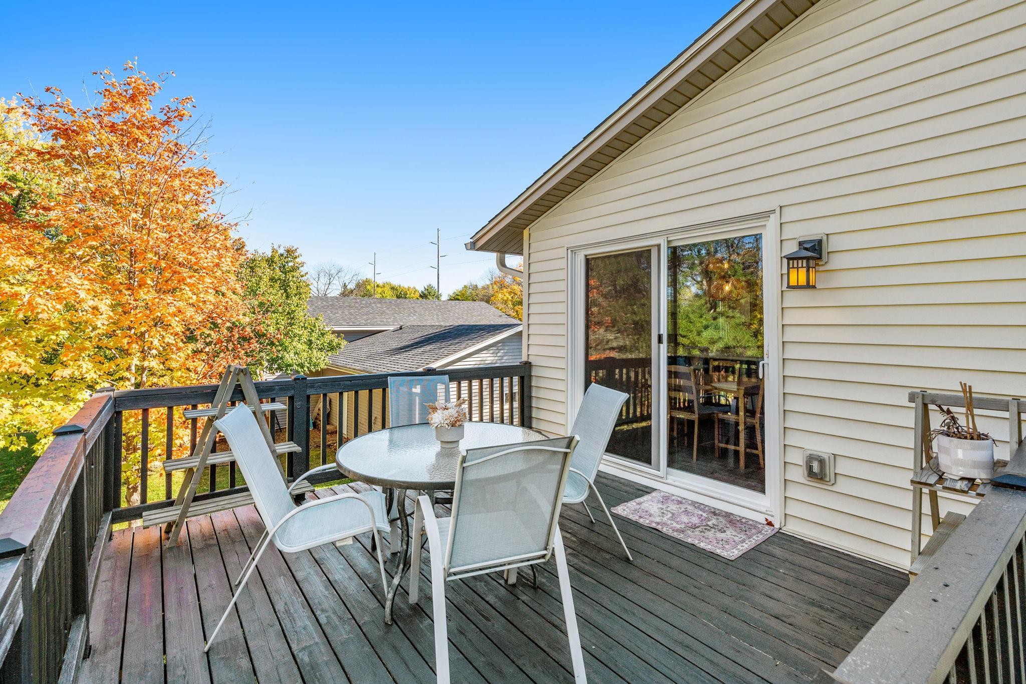 Enjoy summer bbq's on your large deck.