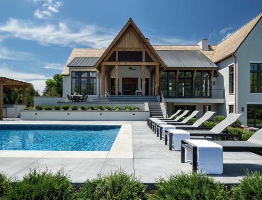 40x20 pool with stamped concrete and safety cover