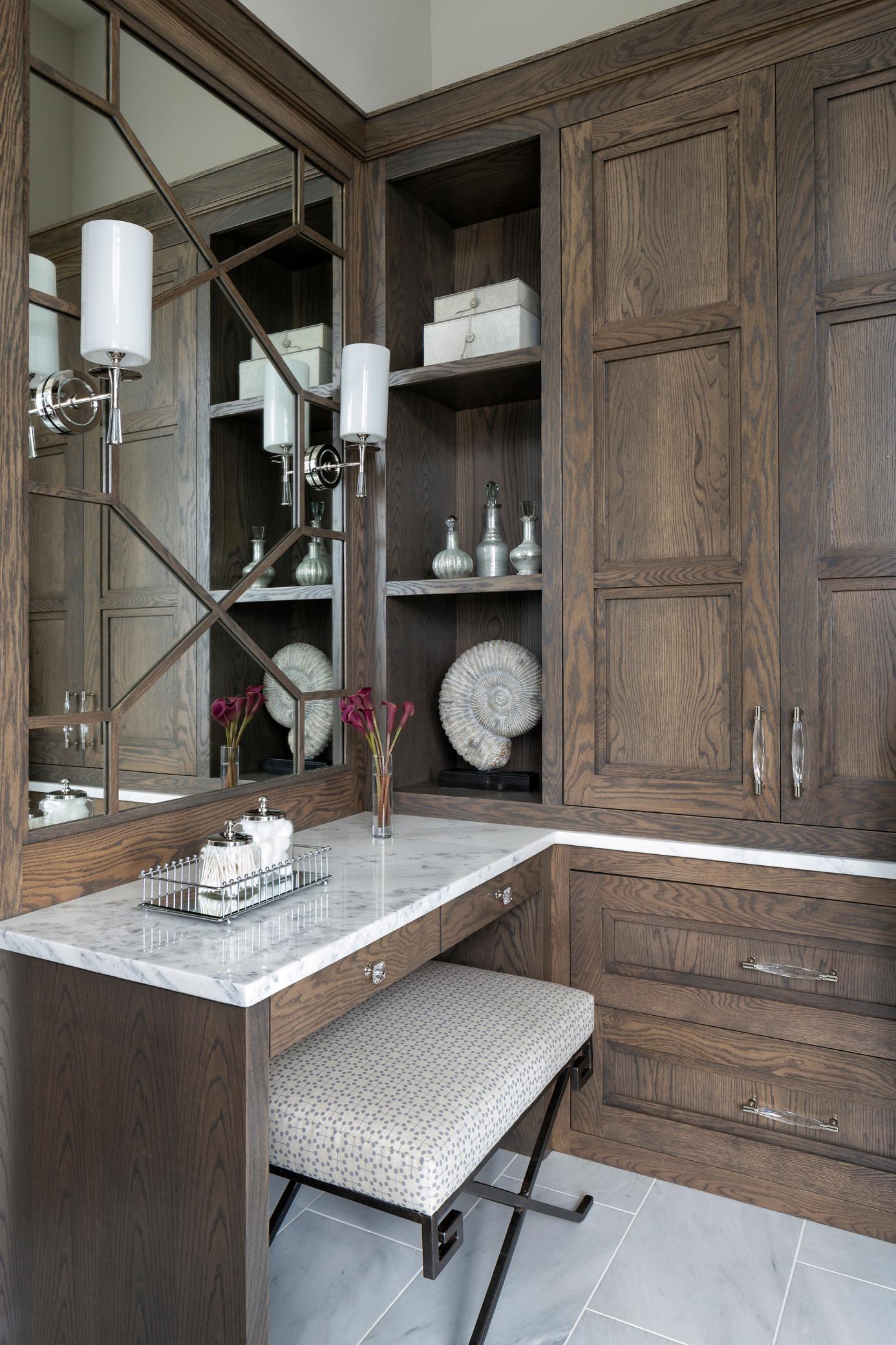 Custom touches throughout the Primary with a custom vanity