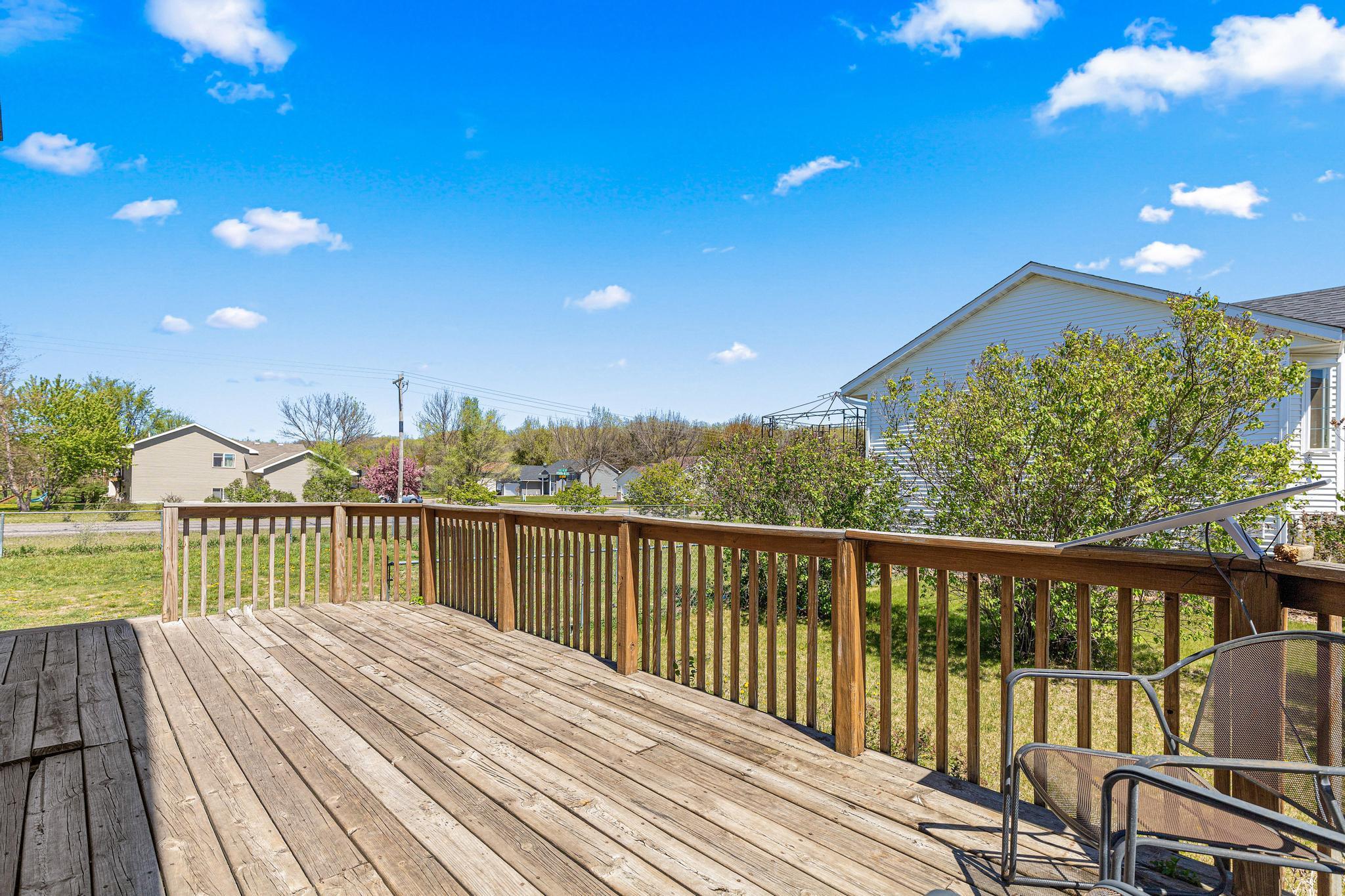 Sideyard and deck