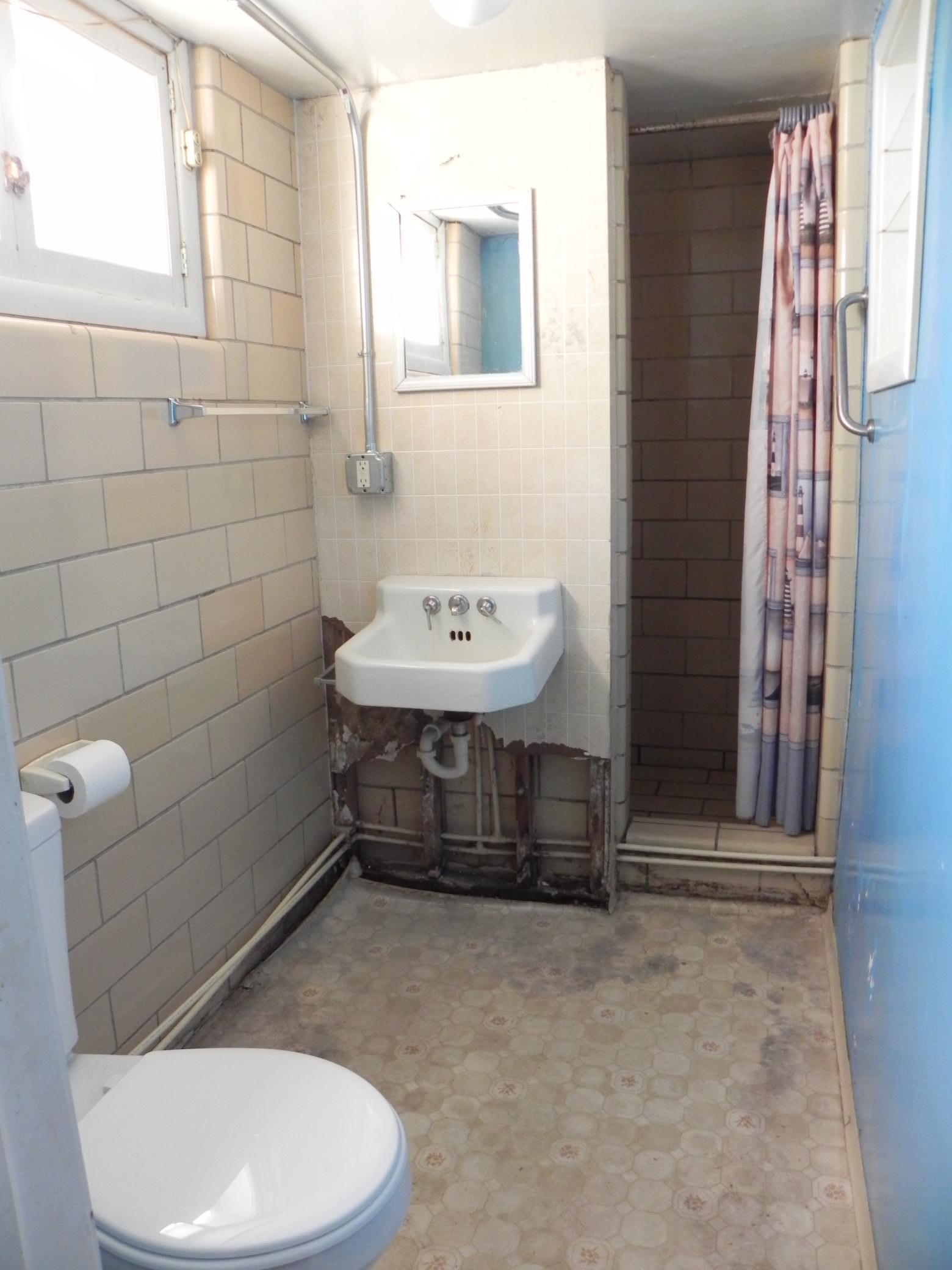 Basement bathroom