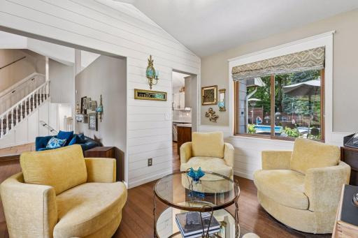 Sun room or potential formal dining room.