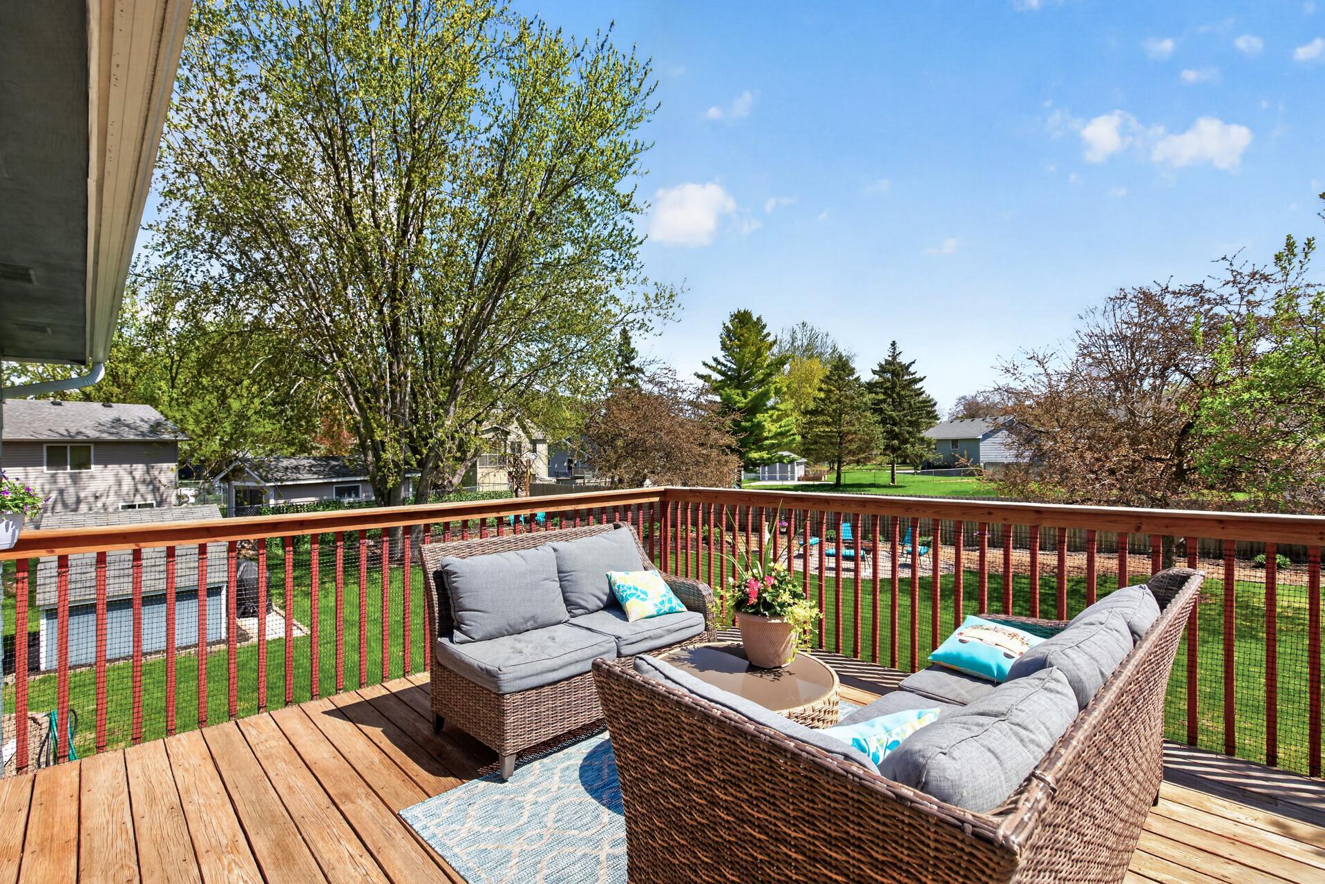 Soak up the sun from your incredible deck