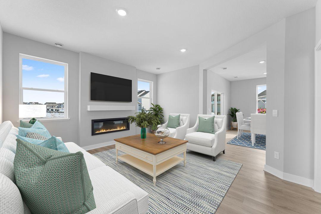 Living room area is bright and beautiful. *Picture is of inventory home; actual finishes may vary.