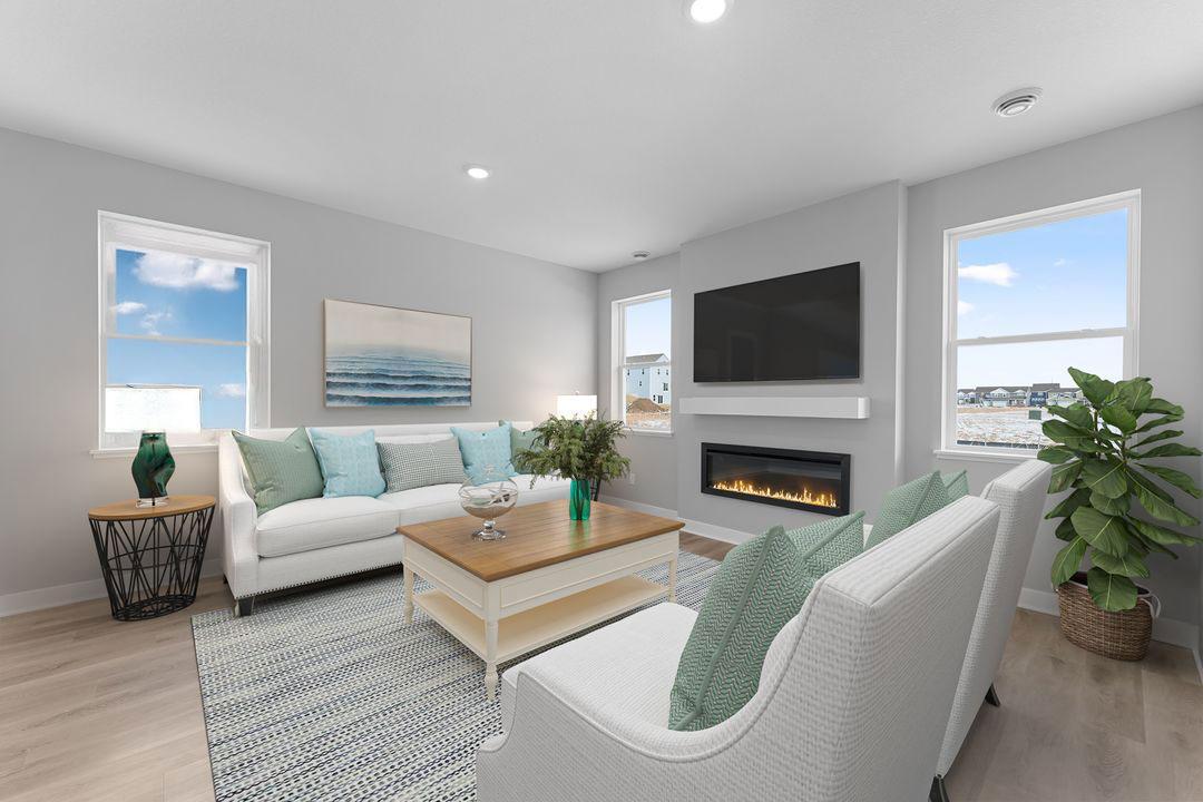 Living room area is bright and beautiful. *Picture is of inventory home; actual finishes may vary.