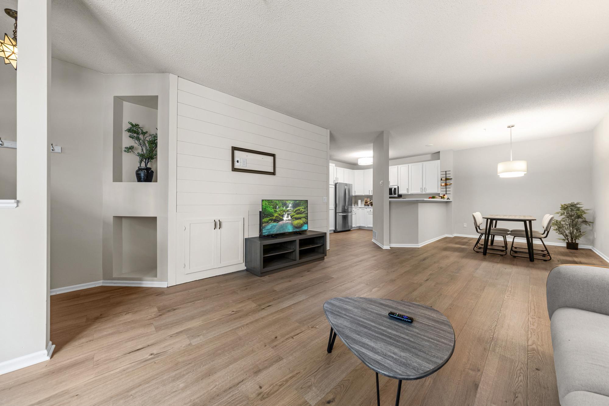 All new LVP floors throughout the main level