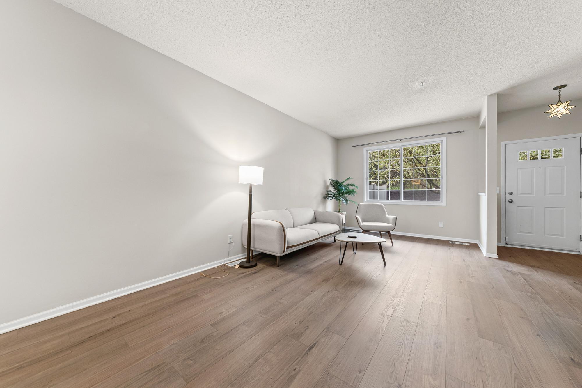 All new LVP floors throughout the main level