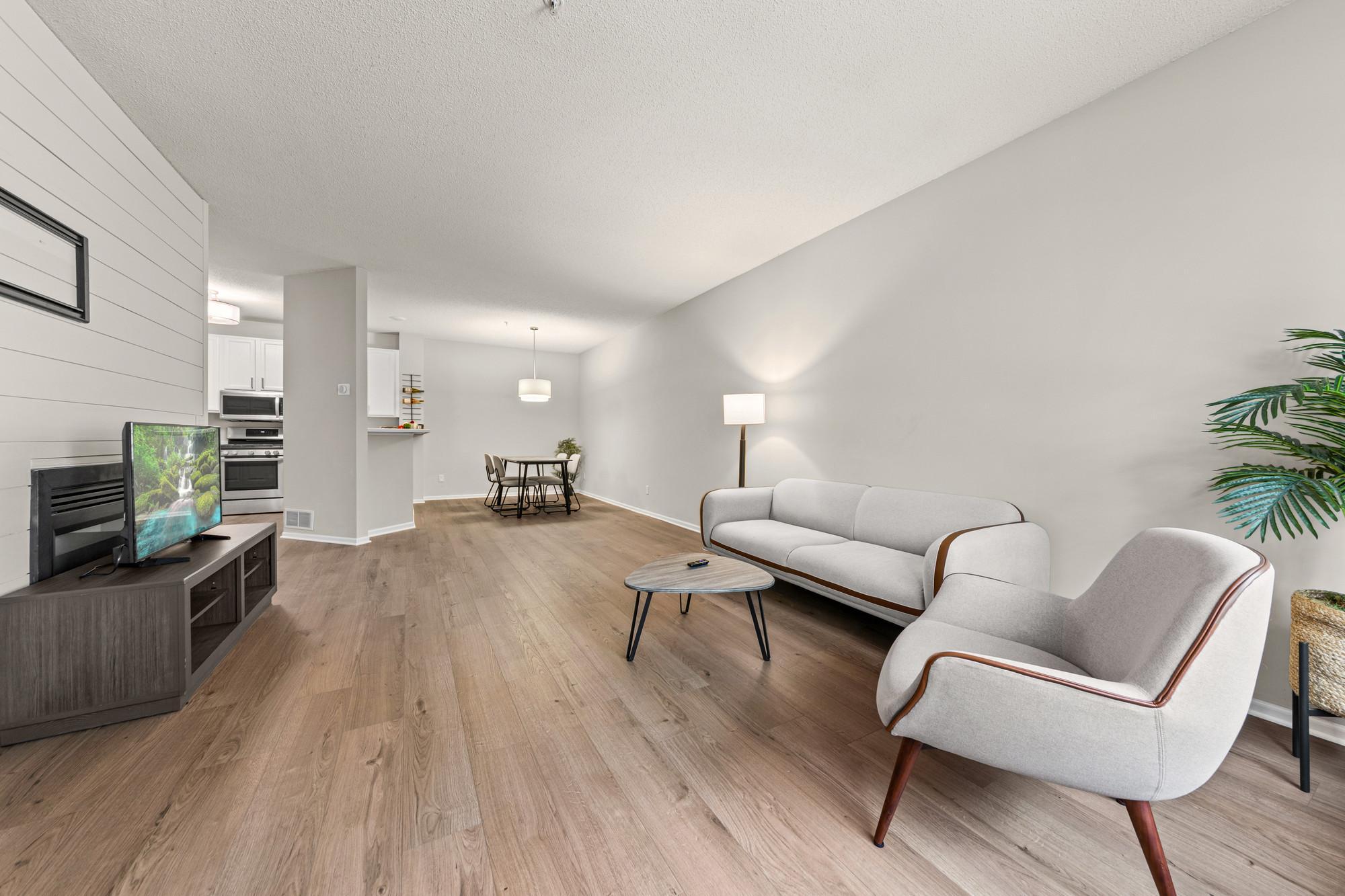 All new LVP floors throughout the main level