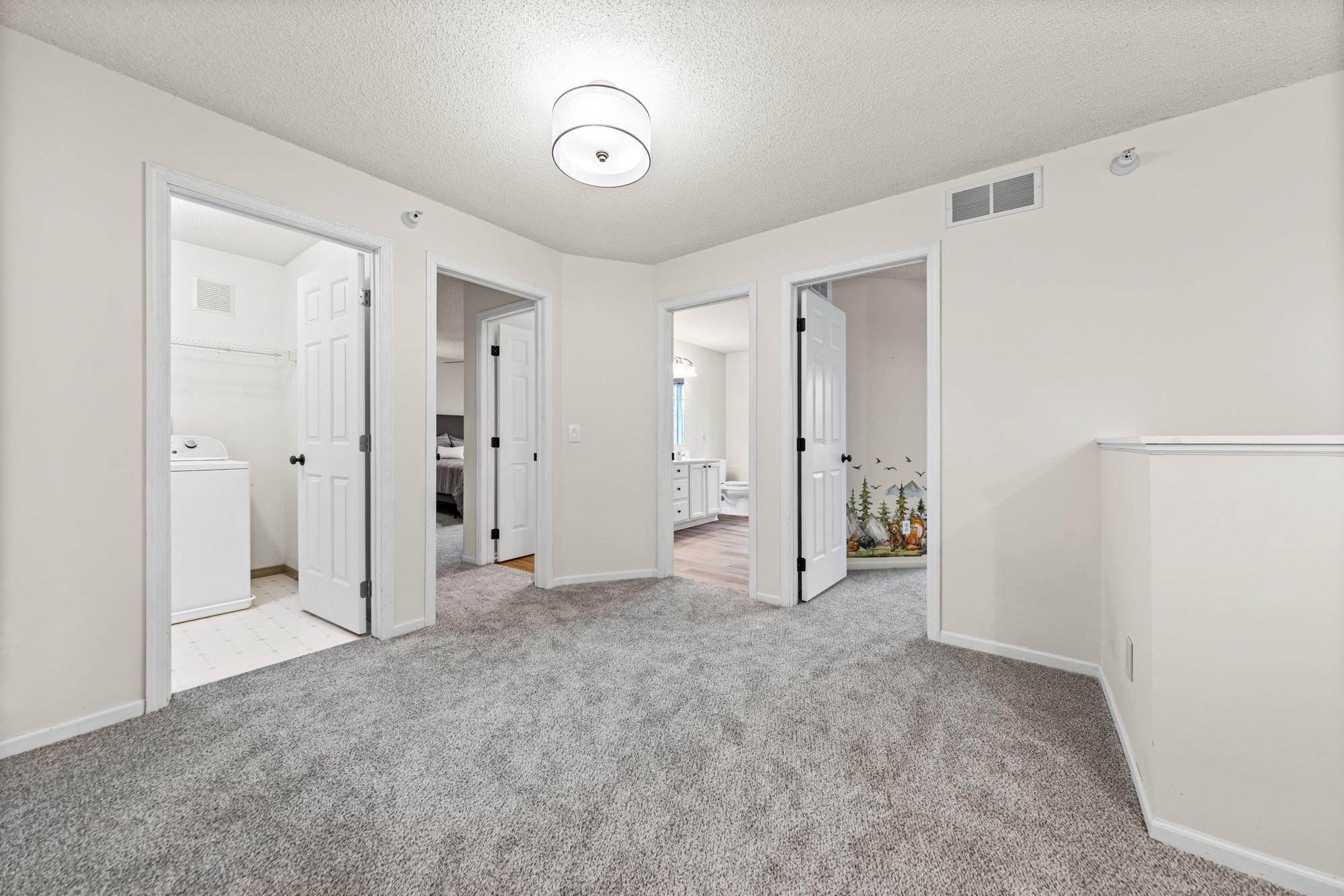 New carpets throughout the upstairs