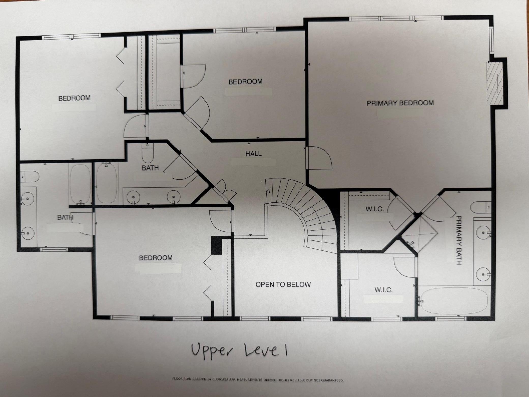 Upper Level floor plan