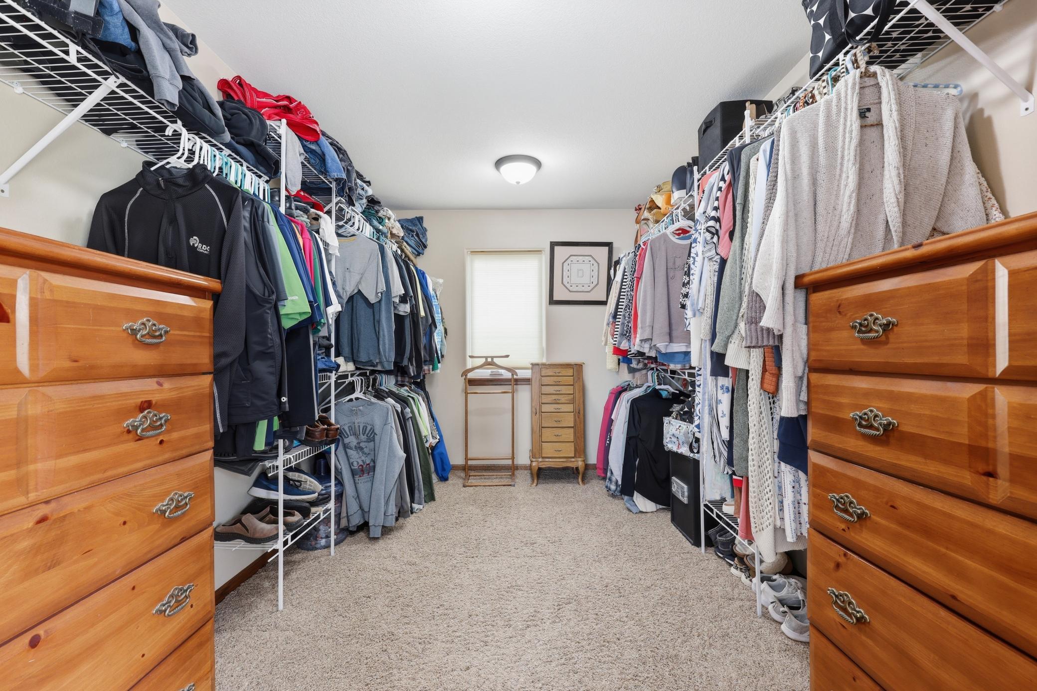 Primary walk-in Closet