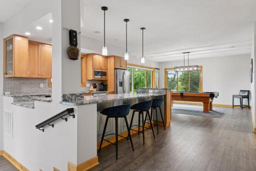Perfect for entertainingâspacious bar area with plenty of room to gather.