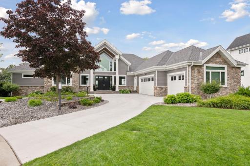 Spacious grass areas in front of the home!