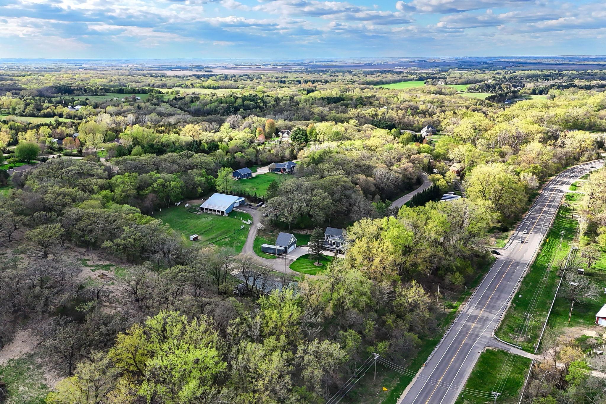 Expansive Views of the surrounding countryside - private setting with convenient access to main roads.