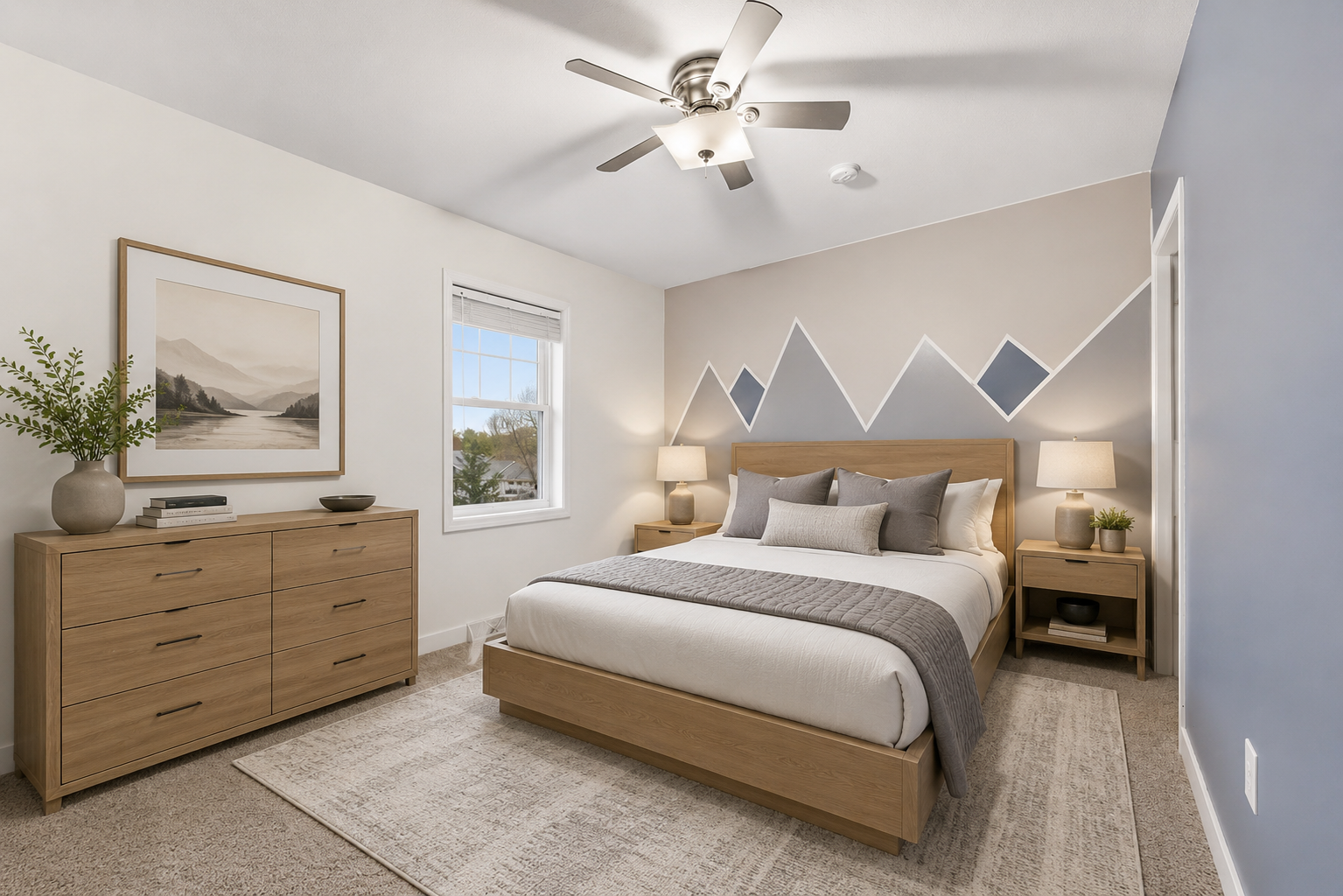 Spacious Bedrooms this is 1 of 4 on the main floor Virtually Staged