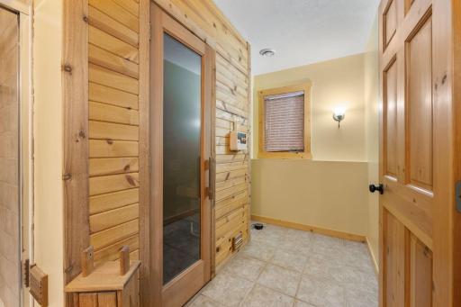 Step into the warm sauna on those cold winter nights!