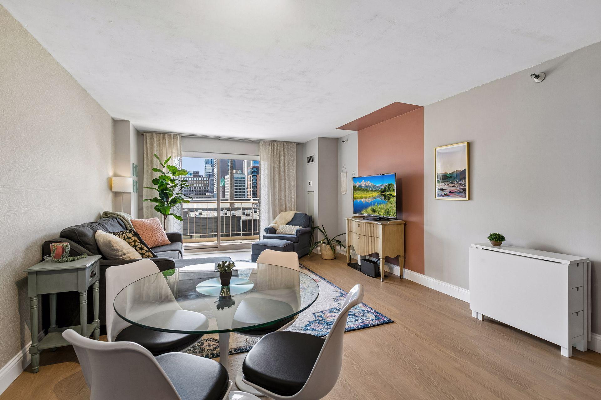 Beautifully updated with panoramic views of the Downtown skyline.