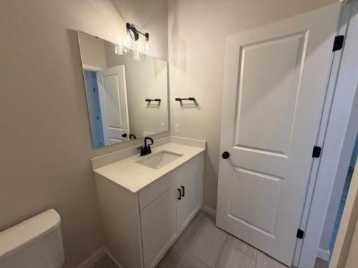 Main floor guest powder bathroom