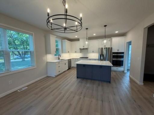 Spacious dining and kitchen!