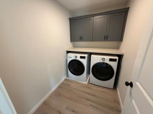 2nd Floor includes convenient laundry room near the bedrooms! Plus quartz-countertop for folding space and upper cabinets for storage! The Washer & Dryer is even included!
