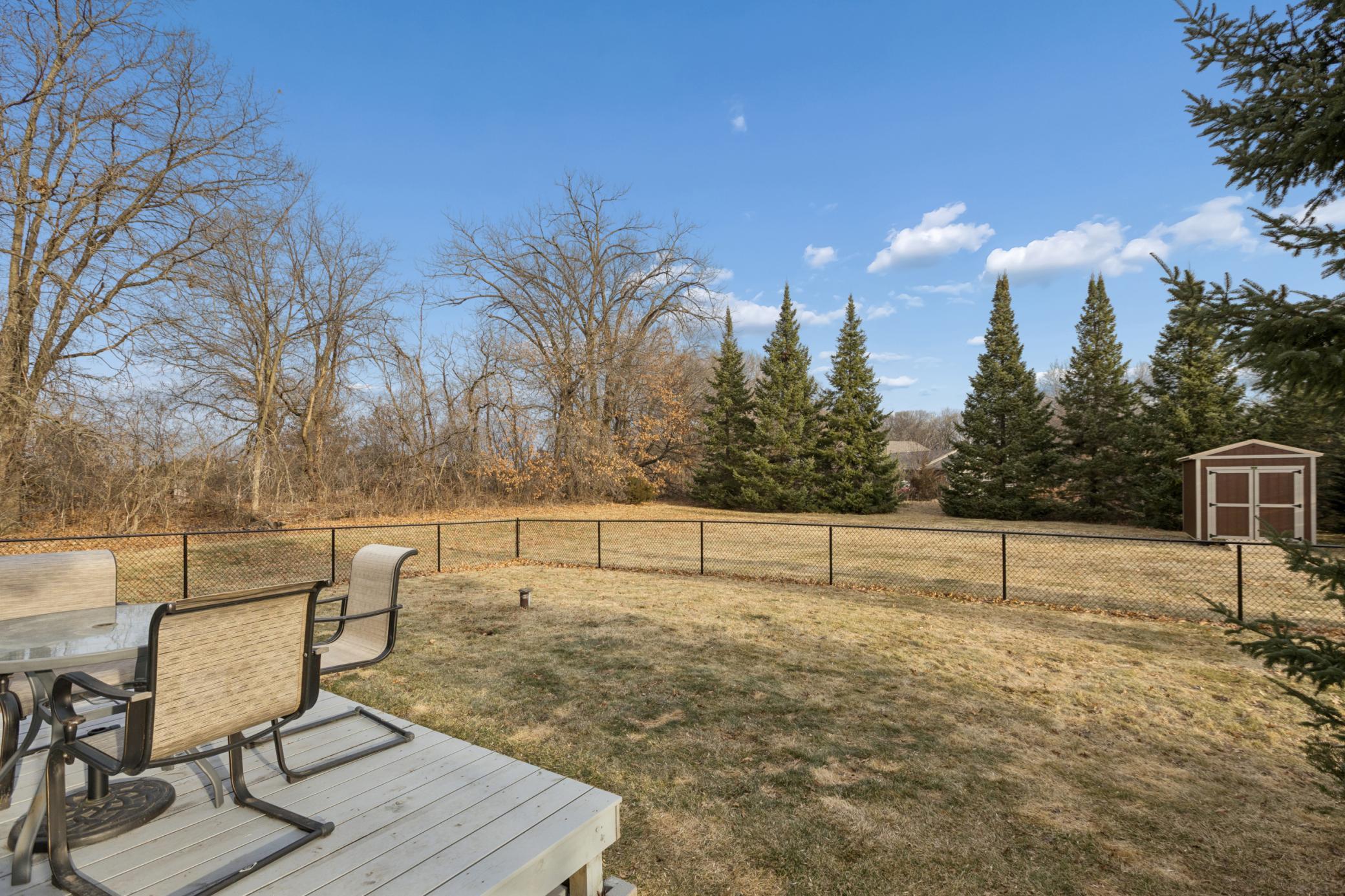 Backyard space ideal for entertaining, pets, or relaxing