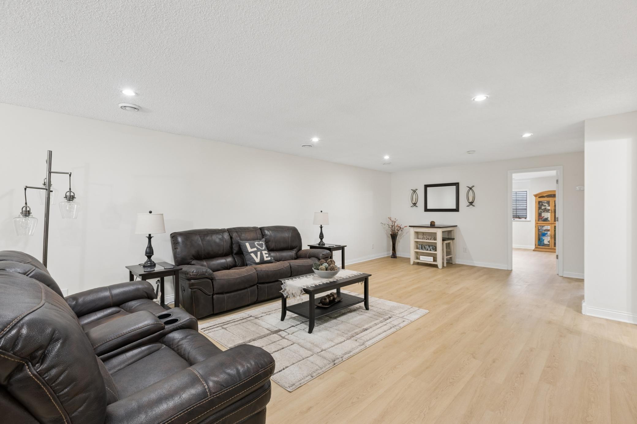 Plenty of space for entertaining, hobbies, or relaxing