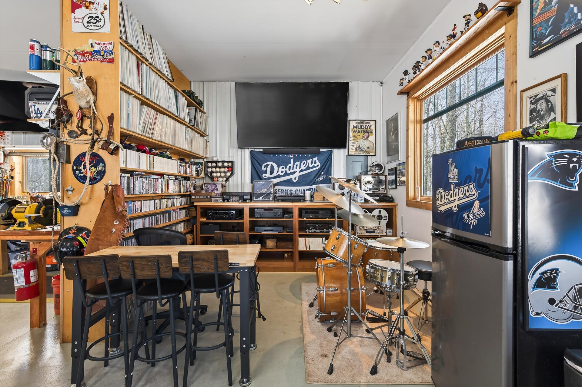 recording studio in the shop.