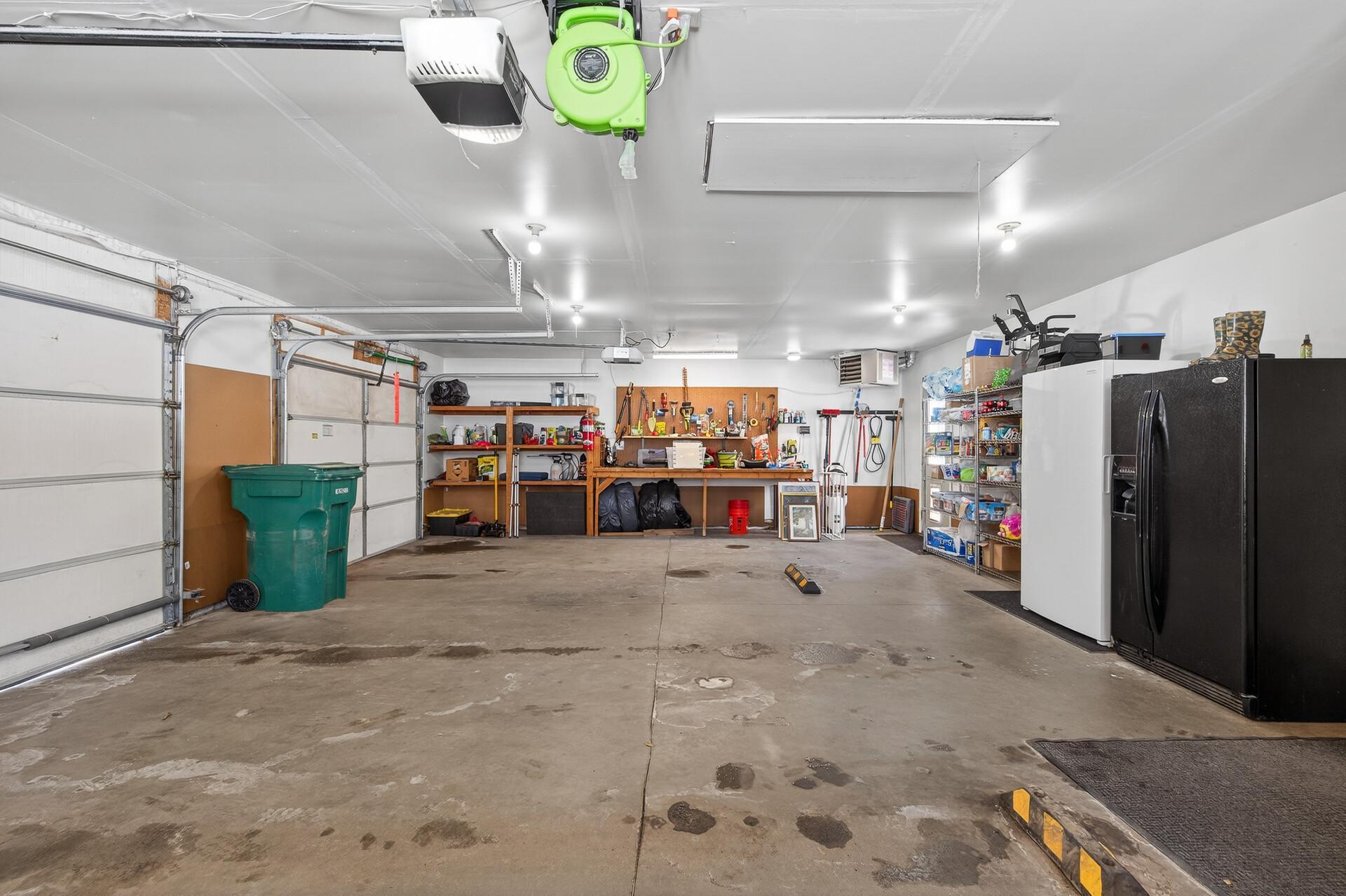 3 car attached garage with plenty of storage.