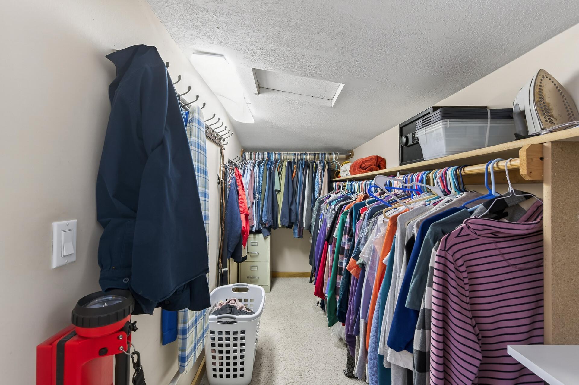 Primary bedroom closet.