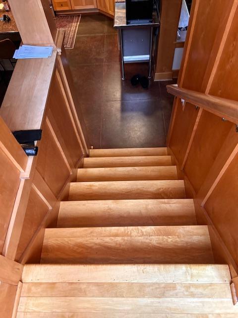 Refinished steps and floors