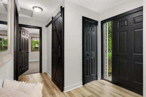 My client redid doors, trim and flooring.